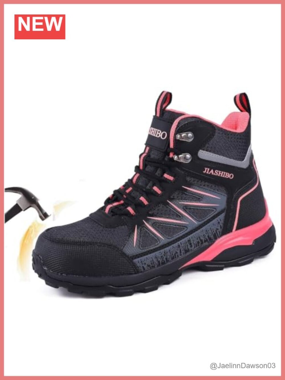 Women's Steel Toe Insulated Work Boots Slip Resistant Puncture Proof
